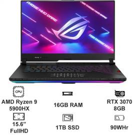 Máy tính xách tay Asus G533Q AMD R9 5900HX/16G/1TB SSD/GF RTX 3070 8GB/15.6"FHD/Win 10/Đen/Balo/Chuột/2YW_G533QR-HF113T