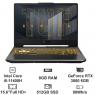 Máy tính xách tay Asus FX506HM/i5-11400H/8G/512G SSD/RTX3060 6G/15.6" FHD/Win10/Xám/2YW_FX506HM-HN018T